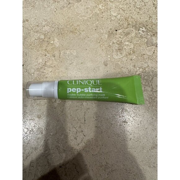 NEW Clinique Pep-Start Double Bubble Foaming Purifying Mask .41 Fl Oz Liq- 12 ml - Picture 1 of 5